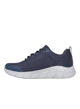Zapatillas Skechers Bobs Flex Waterproof azul para mujer
