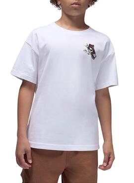 Camiseta Jordan Air Jordan Has Landed blanco para niño