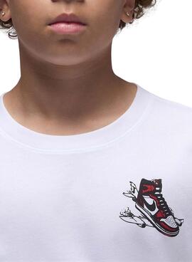 Camiseta Jordan Air Jordan Has Landed blanco para niño