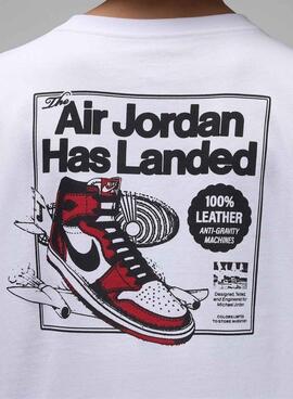 Camiseta Jordan Air Jordan Has Landed blanco para niño