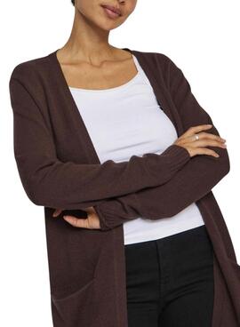 Chaqueta Vila Viril marrón para mujer