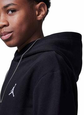 Sudadera Jordan Brooklyn Fleece negro para niño