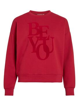 Sudadera Vila Reflect rojo para mujer
