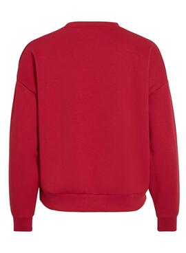 Sudadera Vila Reflect rojo para mujer