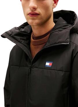 Anorak Tommy Jeans Poly negro para hombre