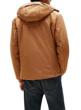 Anorak Tommy Jeans Poly marrón para hombre