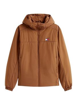 Anorak Tommy Jeans Poly marrón para hombre