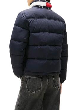 Cazadora acolchada Tommy Jeans Flag azul marino para mujer