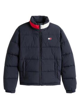 Cazadora acolchada Tommy Jeans Flag azul marino para mujer