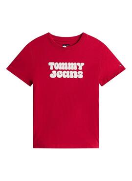 Camiseta Tommy Jeans Essential rojo para mujer