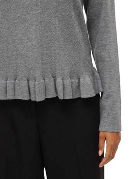 Jersey Vila Vinorthy gris para mujer