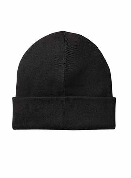 Gorro Calvin Klein Fine Rib negro para hombre