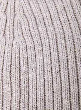 Gorro Calvin Klein Patch Chunky Rib gris para hombre