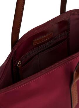 Bolso tote Tommy Hilfiger Popette granate para mujer