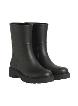 Botas Calvin Klein Mid Rainboot Rubber negro para mujer