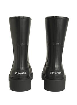 Botas Calvin Klein Mid Rainboot Rubber negro para mujer