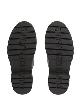 Botas Calvin Klein Mid Rainboot Rubber negro para mujer