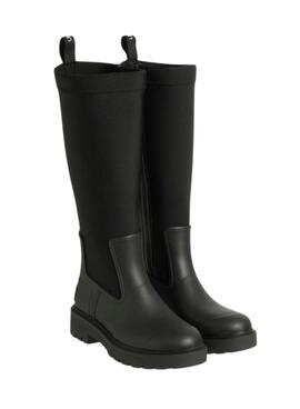 Botas Calvin Klein Rainboot Neoprene negro para mujer
