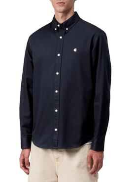 Camisa Carhartt WIP Madison azul marino para hombre