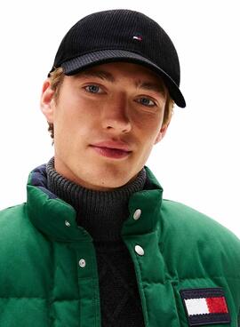 Gorra Tommy Hilfiger Flag pana negro para hombre