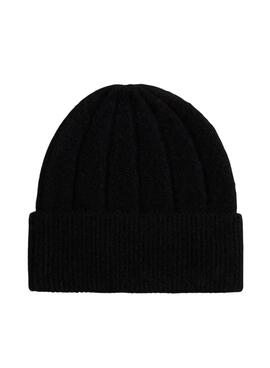 Gorro lana Tommy Hilfiger Fluffy negro para mujer