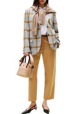 Bolso Tommy Hilfiger mini tote beige de nailon para mujer