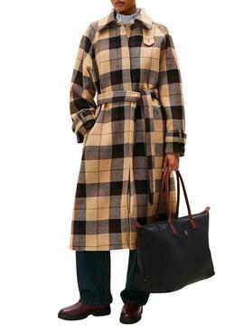 Bolso Tommy Hilfiger maxi tote nailon negro para mujer