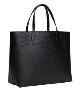 Bolso Tommy Hilfiger Icon Satchel negro para mujer