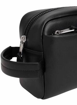 Neceser Tommy Jeans Linear logo negro para hombre