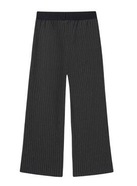 Pantalón Mayoral raya diplomática negro para niña