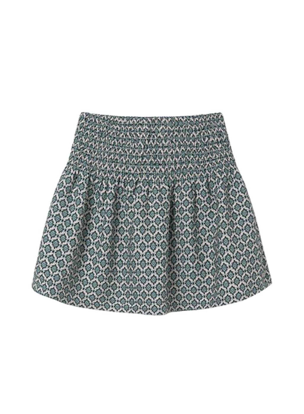 Mini falda Mayoral estampado azul para niña