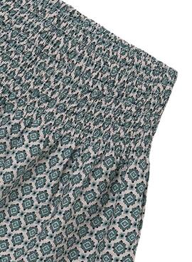 Mini falda Mayoral estampado azul para niña