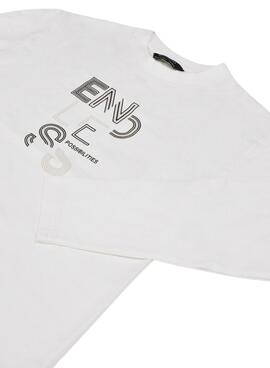 Camiseta Mayoral Endless Possibilities blanco para niño
