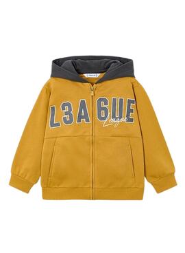 Chándal Mayoral tres piezas amarillo, gris y negro para niño