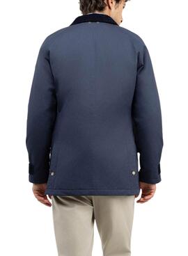 Parka El Ganso cuello pana azul marino para hombre