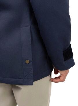 Parka El Ganso cuello pana azul marino para hombre