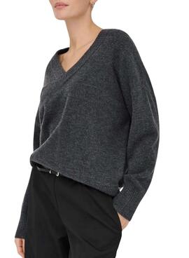 Jersey Only Mari gris oscuro para mujer