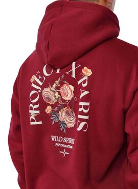 Sudadera Project x Paris Roses rojo para hombre