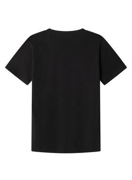 Camiseta Pepe Jeans New Art negro para niño