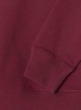 Sudadera Pepe Jeans Art granate para niño