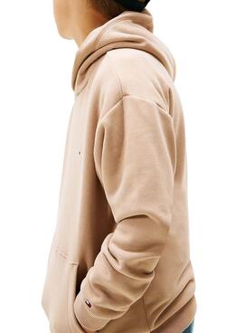 Sudadera Tommy Hilfiger Mini Corp beige para niña y niño
