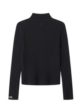 Jersey Pepe Jeans Brielle negro para niña