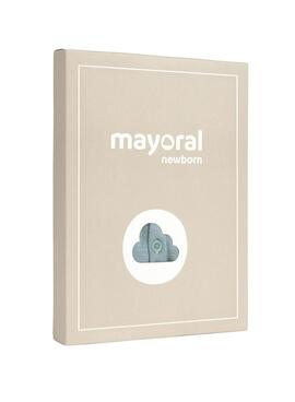 Conjunto Mayoral tres piezas turquesa para bebé