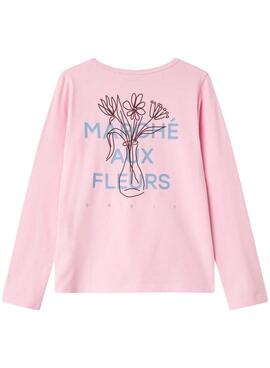 Camiseta Name It Foslina rosa para niña