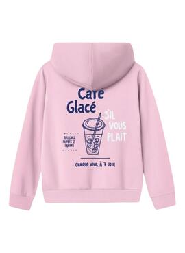 Sudadera Name It Fofina rosa para niña