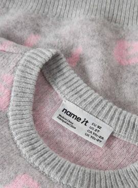 Jersey Name It Foline gris para niña