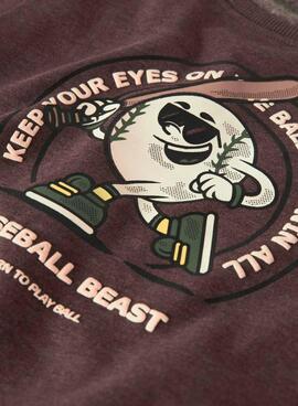 Sudadera Name It Molaf granate para niño