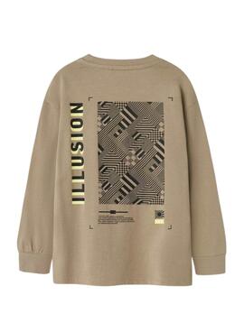 Camiseta Name It Mobay beige para niño