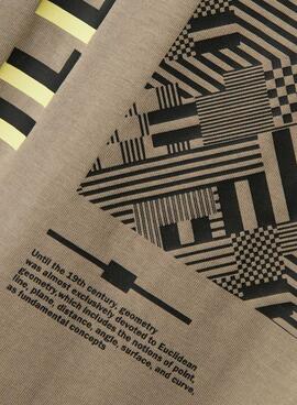 Camiseta Name It Mobay beige para niño