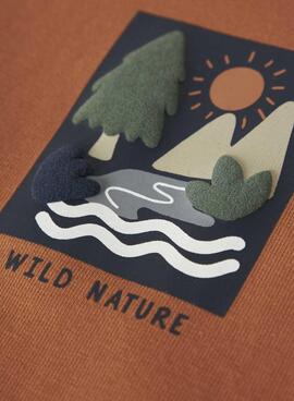 Sudadera Name It Moran naranja para niño